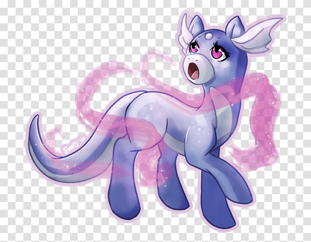 Bean Sprouts Crossover Dratini Pokmon Ponified Cartoon, Purple, Toy, Animal, Mammal Transparent Png