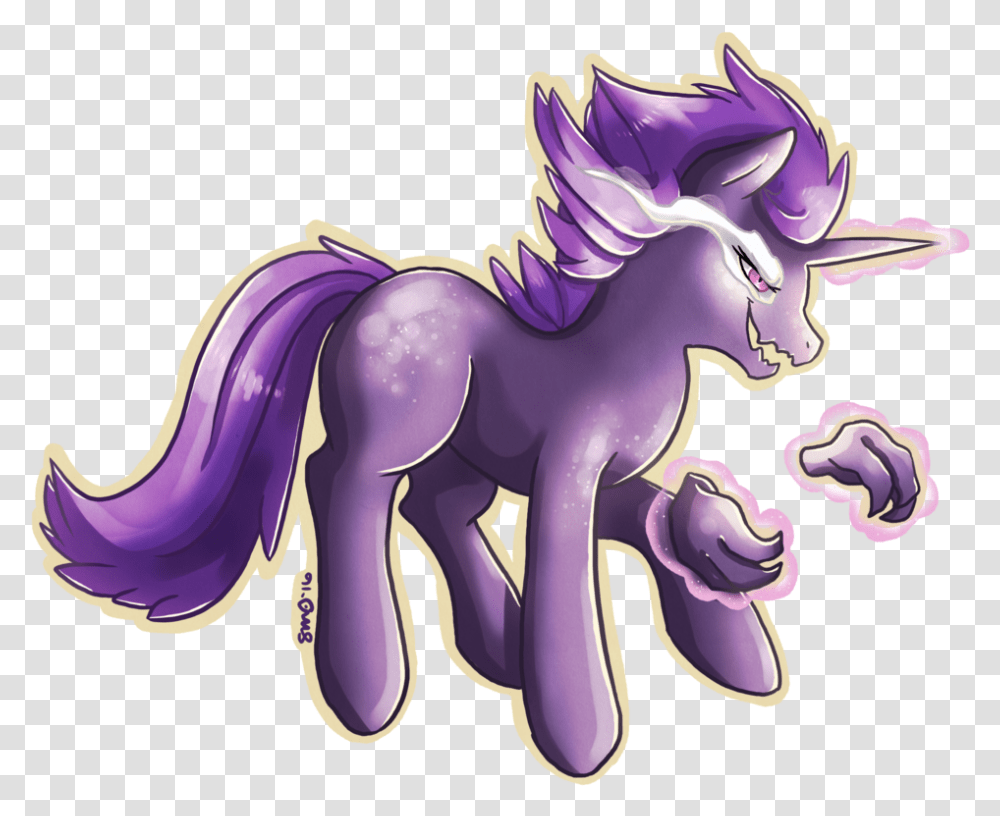 Bean Sprouts Crossover Haunter Pokmon Ponified Mung Bean Sprout, Purple, Horse, Mammal, Animal Transparent Png