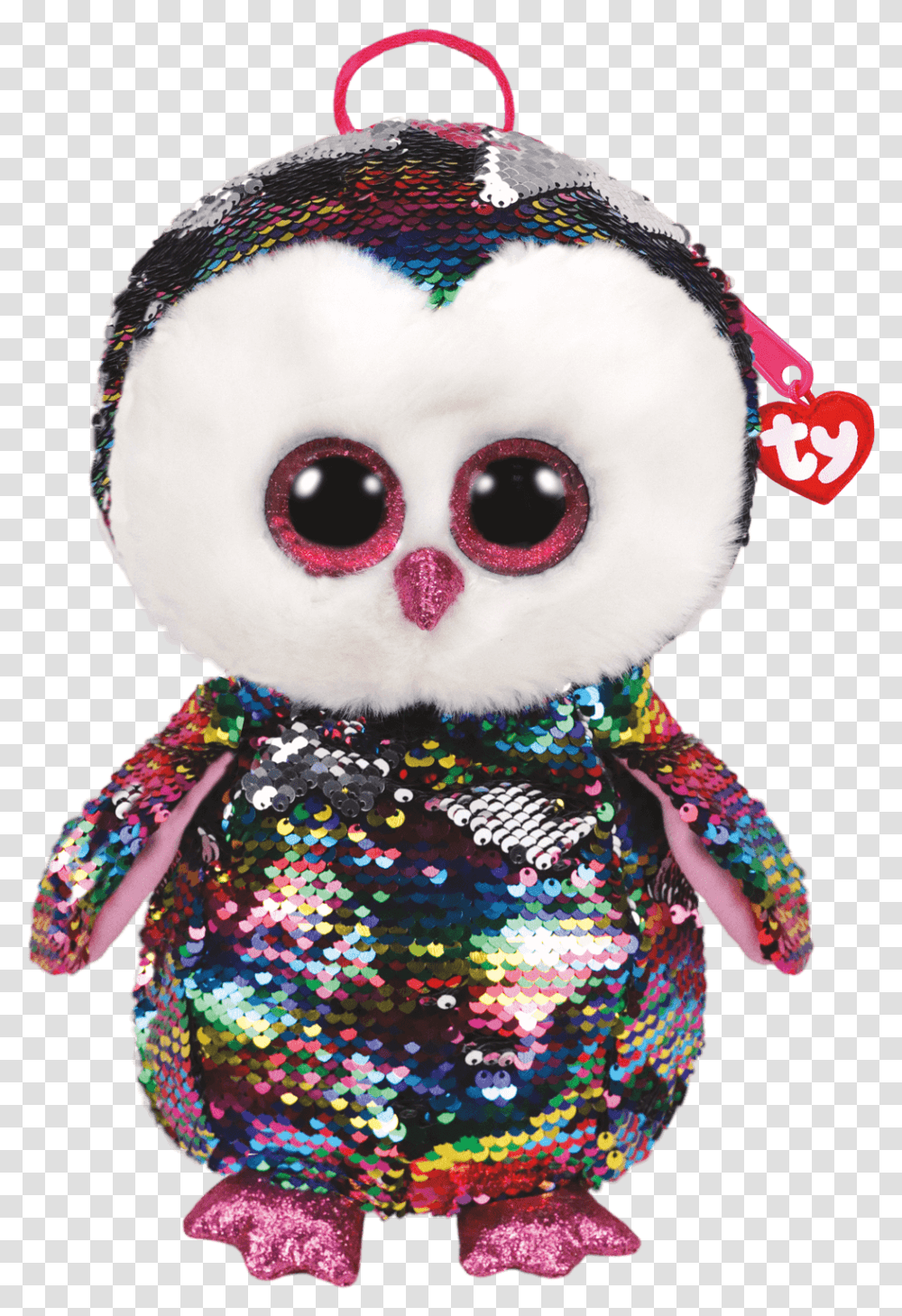 Beanie Babies Sequins Backpack, Doll, Toy, Plush Transparent Png
