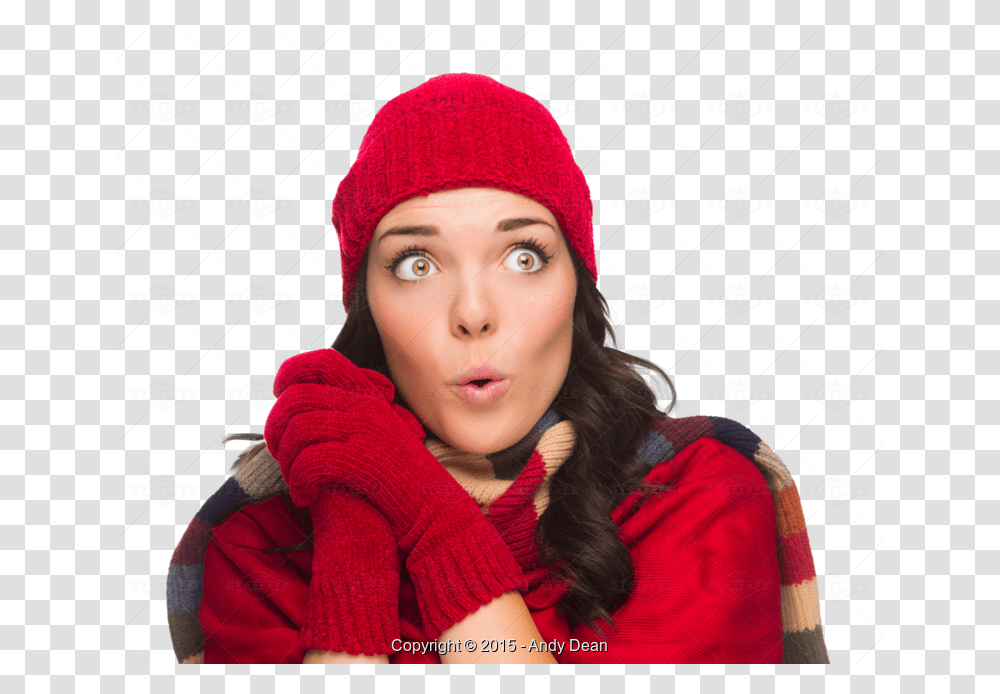 Beanie, Apparel, Scarf, Person Transparent Png