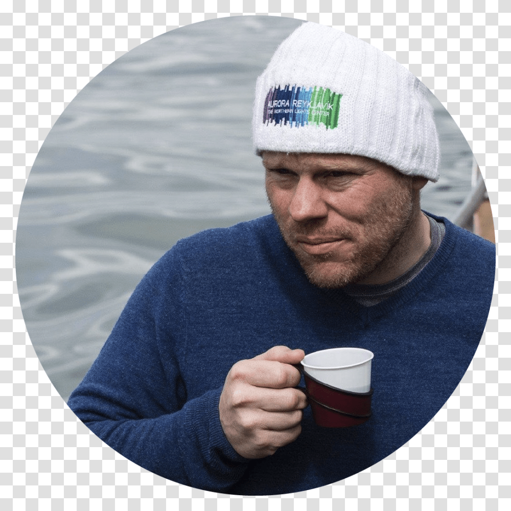 Beanie, Coffee Cup, Apparel, Person Transparent Png