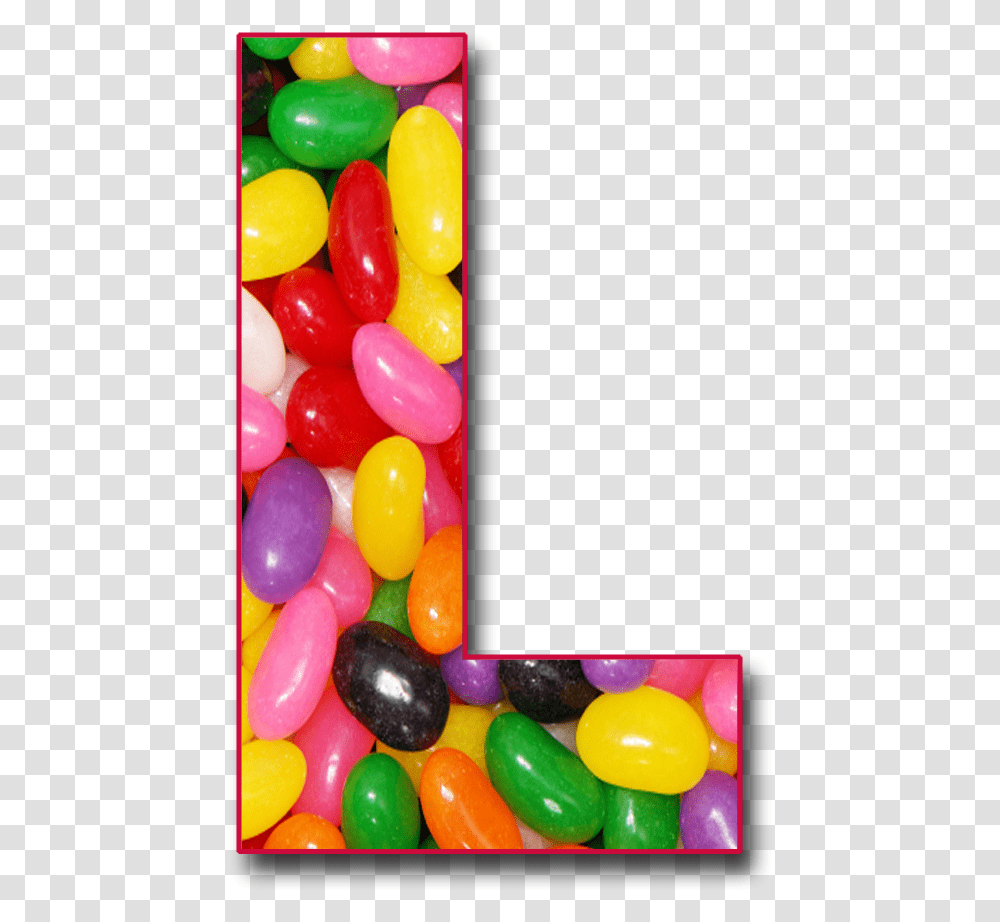 Beans Letter L Jelly Beans, Sweets, Food, Confectionery, Candy Transparent Png