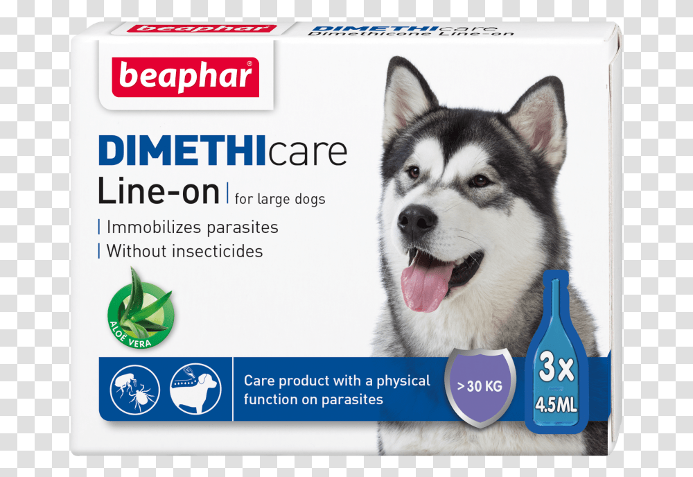 Beaphar Dimethicare For Large Dogs, Husky, Pet, Canine, Animal Transparent Png