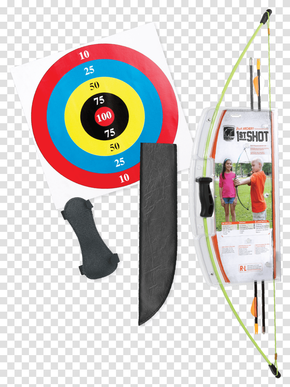 Bear 1st Shot Bow Set, Person, Poster, Advertisement Transparent Png