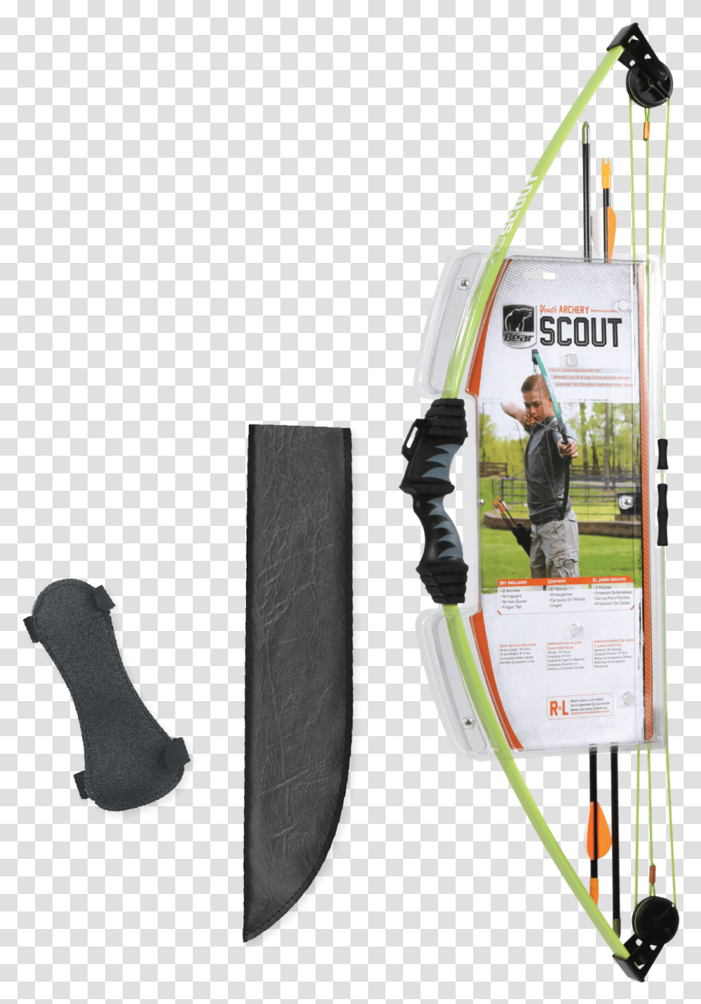 Bear Archery Scout Bow Set, Person, Advertisement, Poster Transparent Png