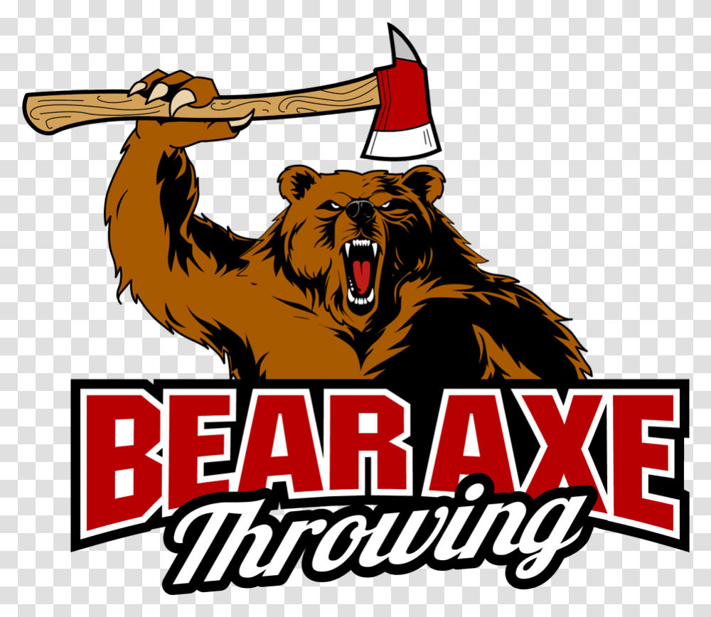 Bear Axe Throwing, Mammal, Animal, Wildlife, Logo Transparent Png