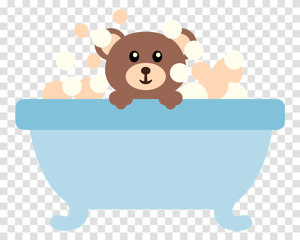 Bear Bear Teddy Bear, Tub, Bathtub Transparent Png
