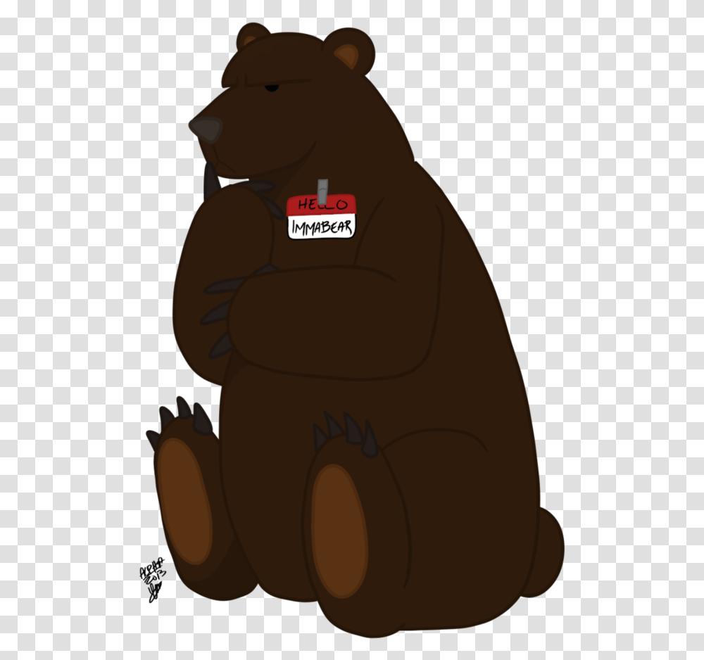 Bear Beaver Snout Animated Cartoon Cartoon Bear, Mammal, Animal, Wildlife, Brown Bear Transparent Png