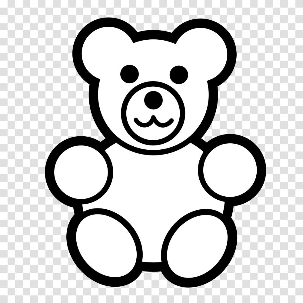 Bear Black And White Gummy Bear Black And White Clipart, Toy, Snowman, Winter, Outdoors Transparent Png