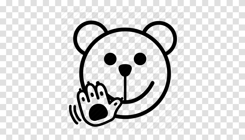Bear Bye Bye Bye Emoji Gomti Good Bye Wave Icon, Transportation, Vehicle, Alarm Clock, Sports Car Transparent Png