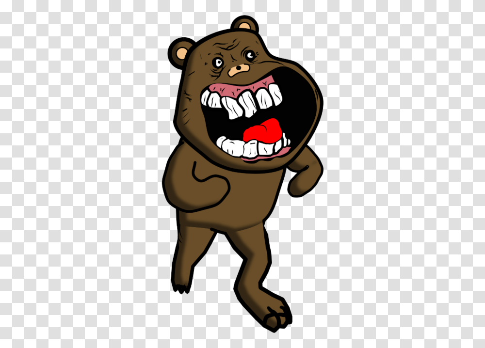 Bear Cartoon Mammal Dog Like Mammal Vertebrate Cat Pedo Bear Gif, Hand, Fist, Teeth, Mouth Transparent Png