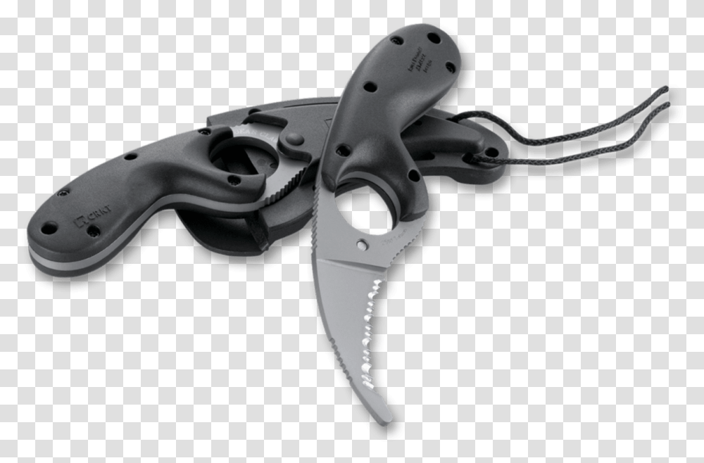 Bear Claw Blunt Tip With Triple Point Serrations Serrated Blade, Gun, Weapon, Weaponry Transparent Png