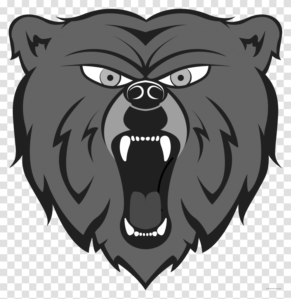 Bear Clip Art Angry Bear Clipart, Mammal, Animal, Teeth, Mouth Transparent Png