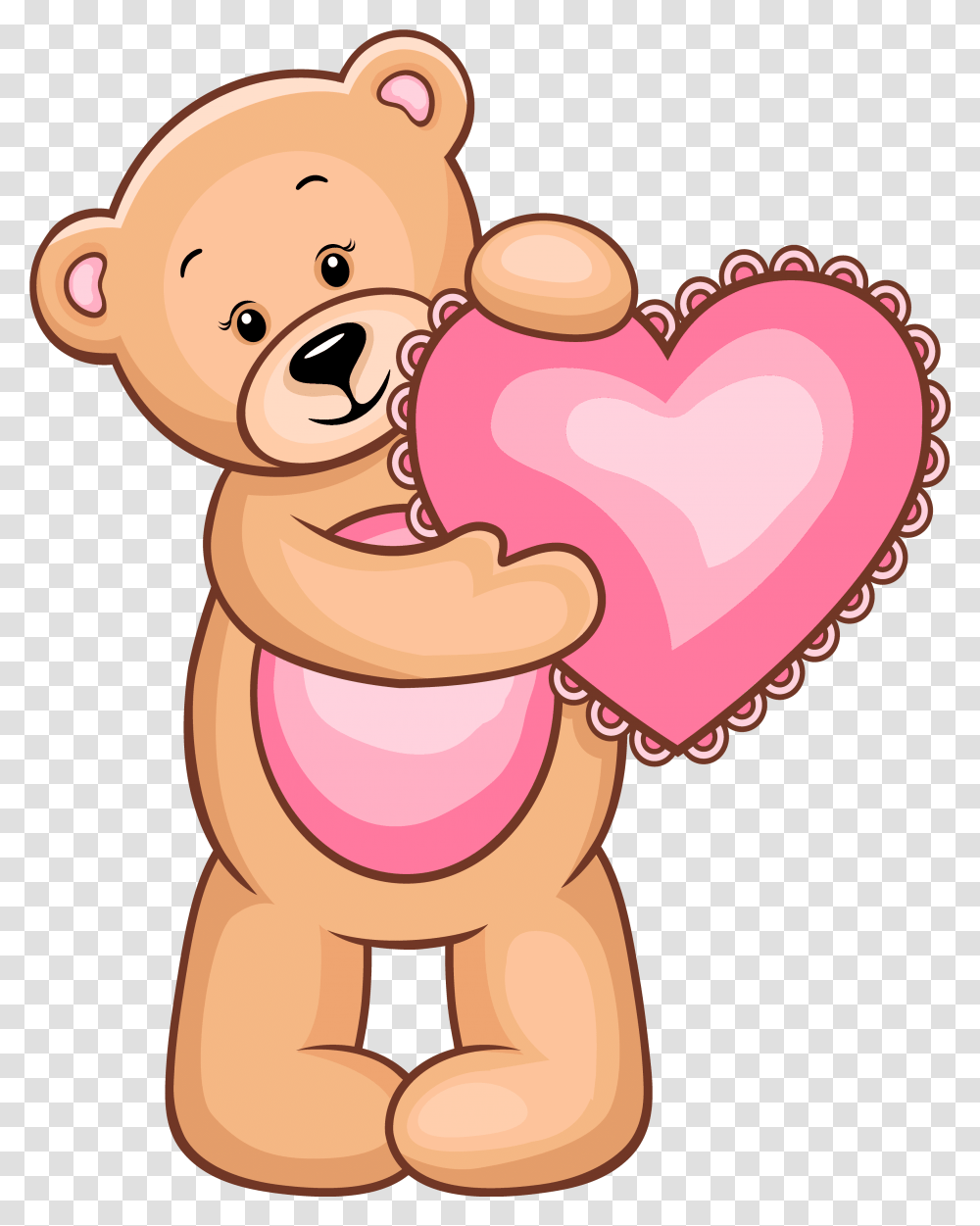 Bear Clipart Teddy Bear With Heart, Sweets, Food, Confectionery, Eating Transparent Png