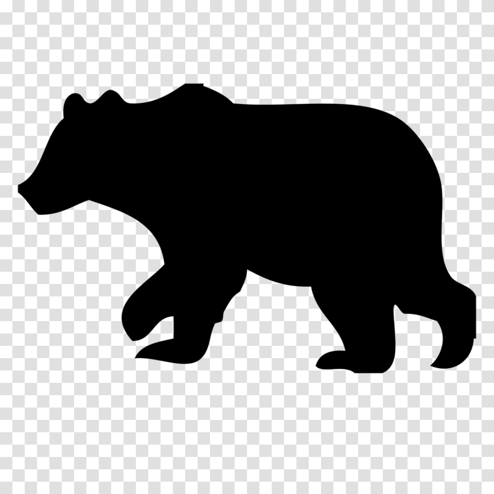 Bear Clipart Woodland Free Clip Art Silhouette Animals Winging, Gray, World Of Warcraft Transparent Png