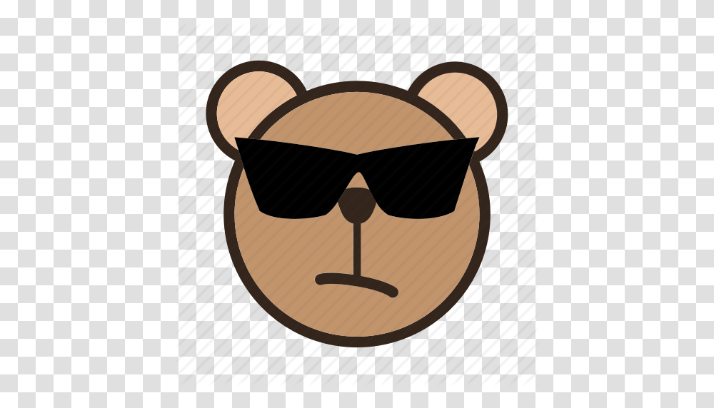 Bear Cool Emoji Gomti Sunglass Sunglasses Icon, Accessories, Accessory, Label Transparent Png