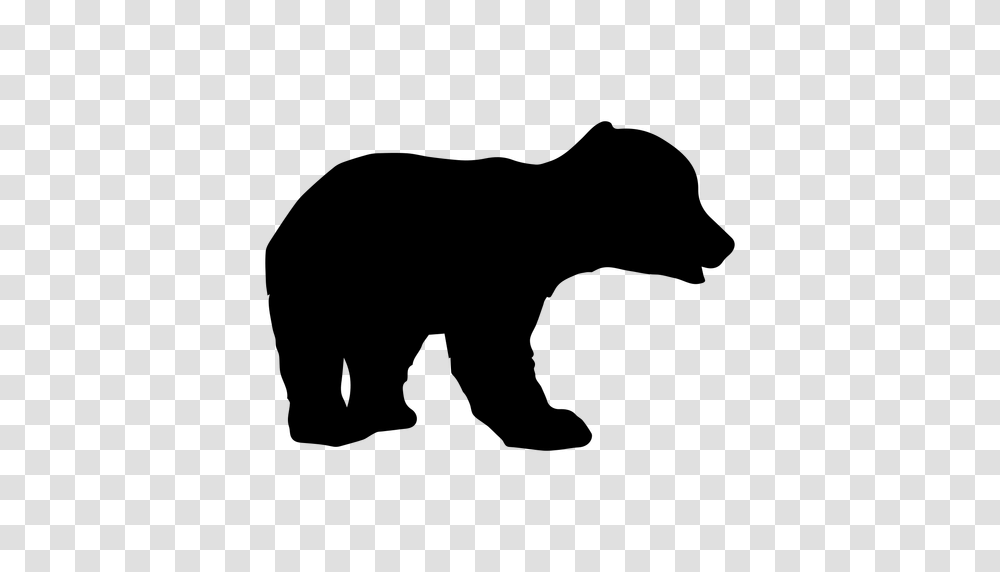 Bear Cub Silhouette, Gray, World Of Warcraft Transparent Png