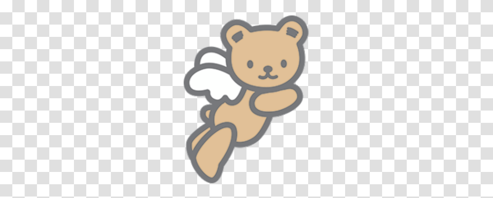 Bear Cute Kawaii Love Wings Angel Cherub Aesthetic Cartoon, Toy, Plush, Teddy Bear, Rattle Transparent Png