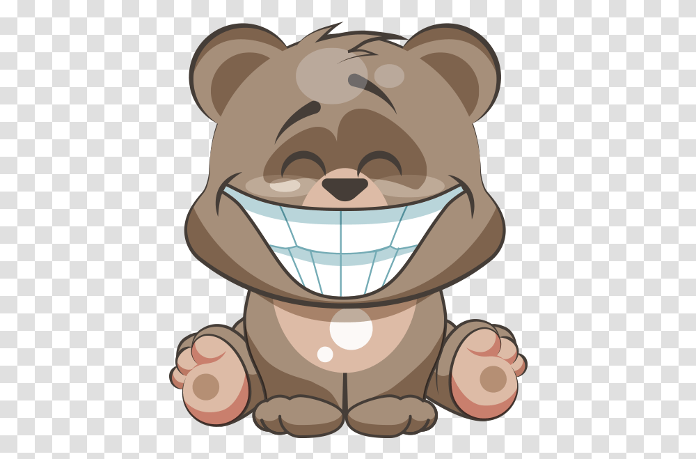 Bear Emoji Bear Smiles Cartoon, Face, Doctor, Head, Surgeon Transparent Png