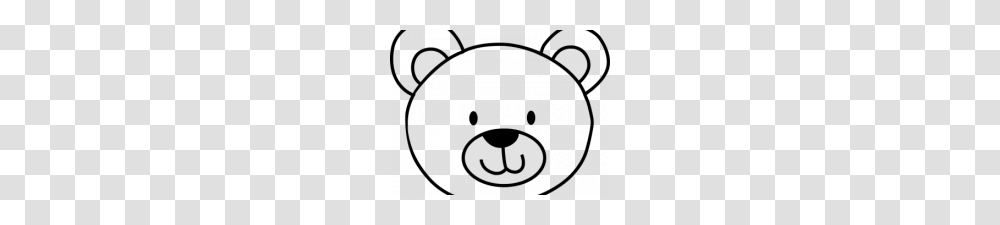 Bear Face Clipart Brown Bear Smiley Clip Art Bear Face Cliparts, Stencil, Silhouette Transparent Png