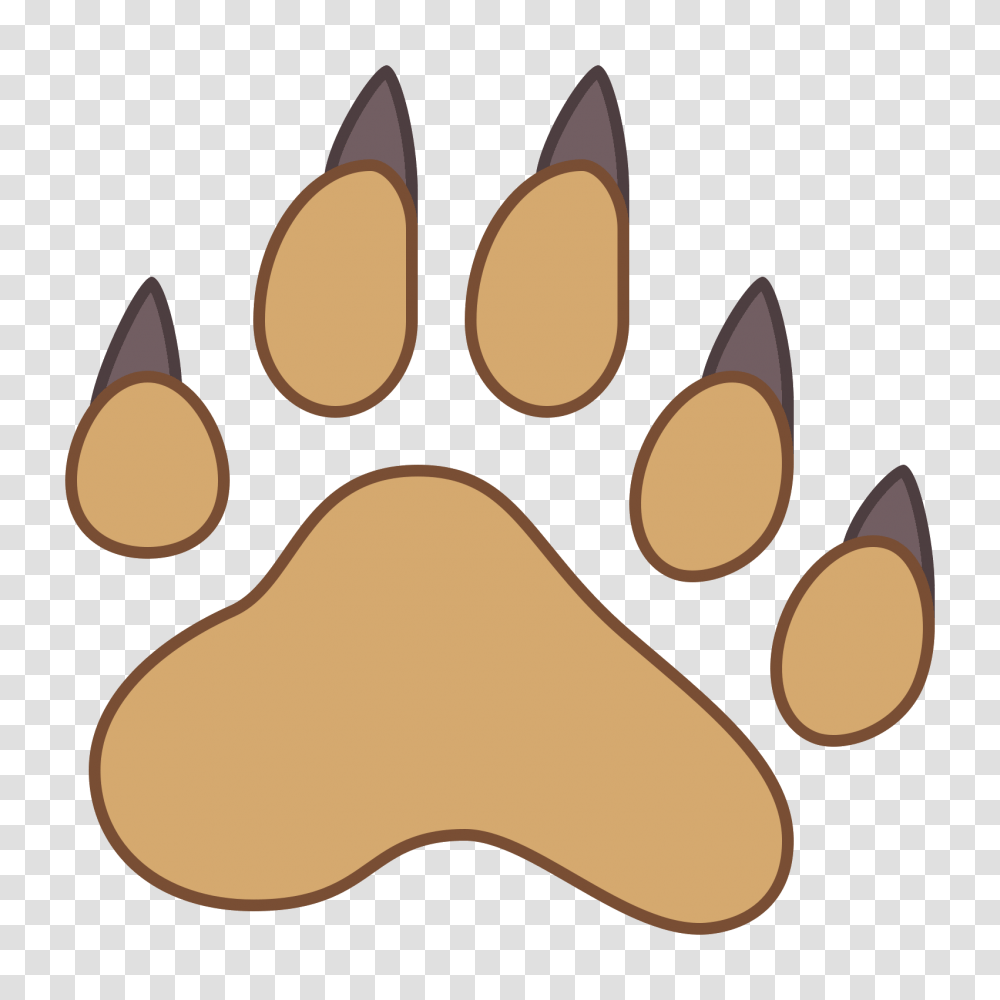 Bear Footprint Cat Paw Clip Art, Hook, Claw, Food Transparent Png