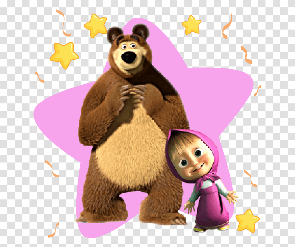 Bear From Masha And The Bear, Toy, Animal, Mammal, Wildlife Transparent Png