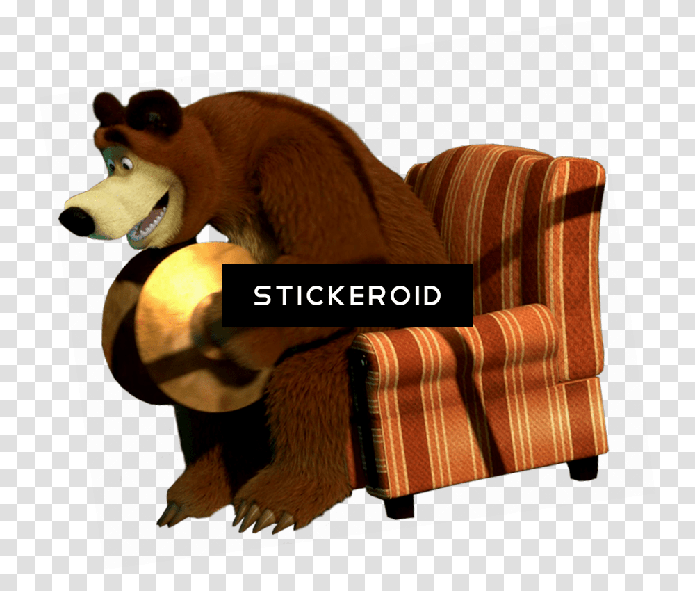 Bear, Furniture, Mammal, Animal, Couch Transparent Png