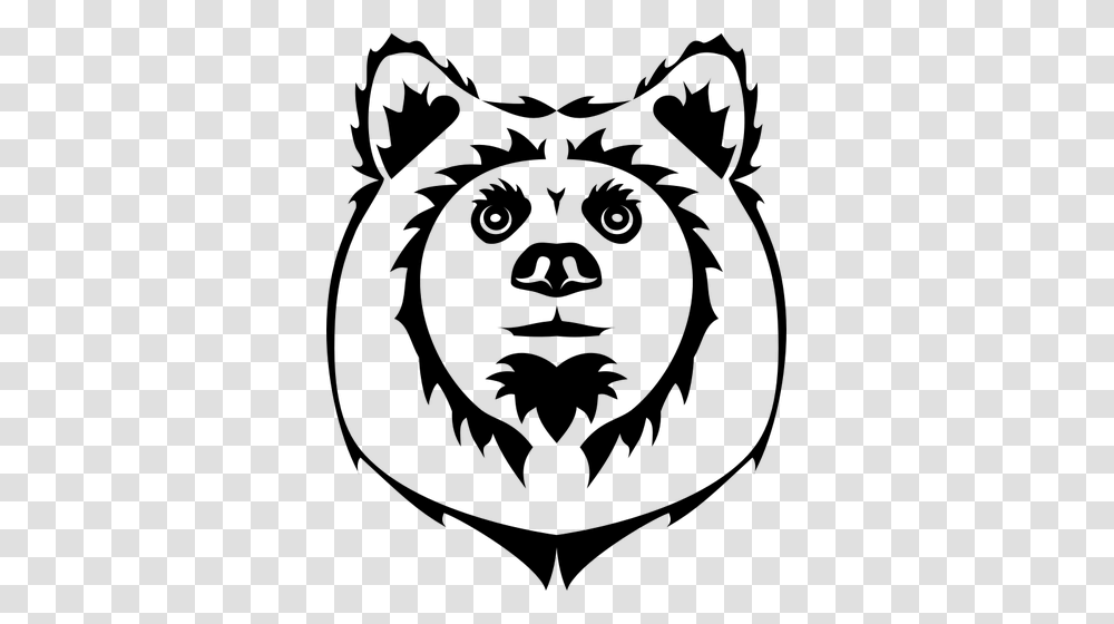 Bear Head Vector Clip Art, Gray, World Of Warcraft Transparent Png