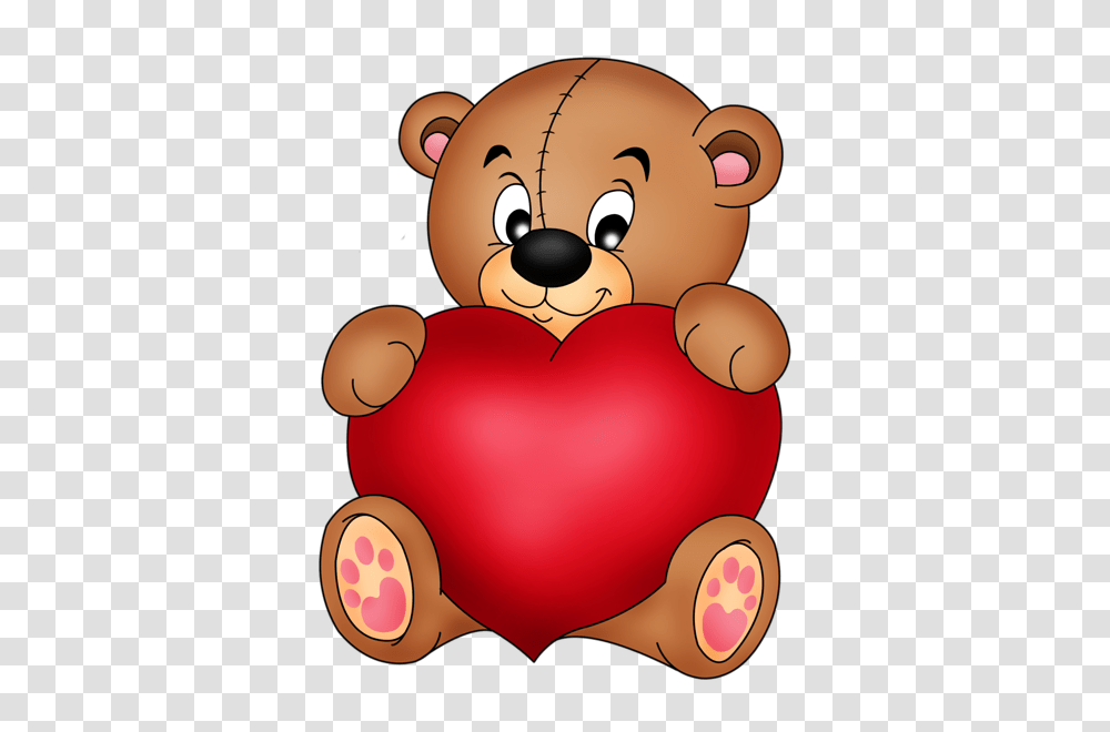 Bear Heart Clipart Explore Pictures, Teddy Bear, Toy, Plant Transparent Png