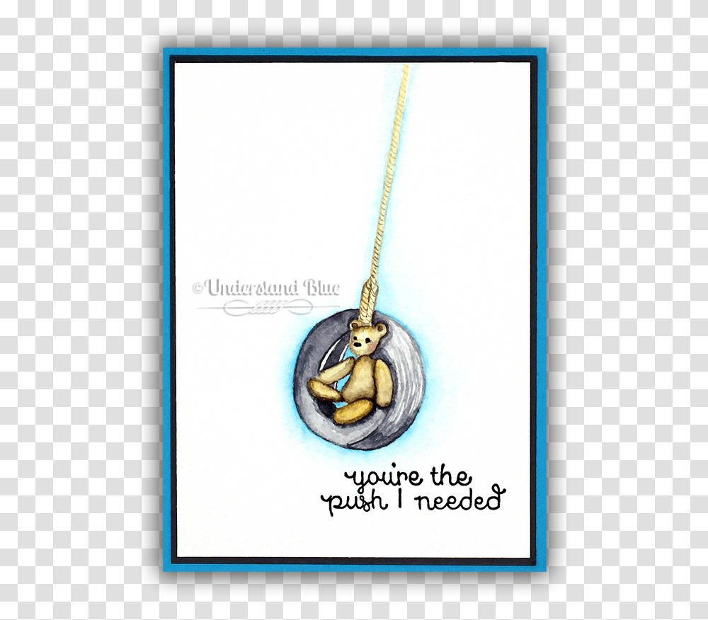 Bear In A Tire Swing No Line Watercolor By Understand Locket, Pendant, Accessories, Accessory Transparent Png