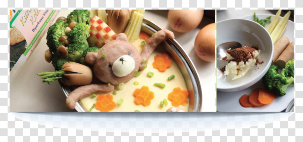 Bear In Spa Broccoli, Plant, Food, Person, Meal Transparent Png