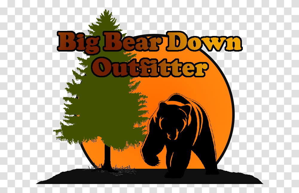Bear Logo Alt Tree Color Evergreen Tree Silhouette, Plant, Mammal, Animal, Wildlife Transparent Png