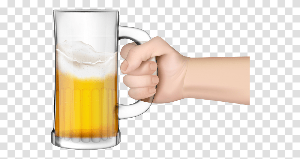 Bear Mug In Hand, Glass, Beer Glass, Alcohol, Beverage Transparent Png