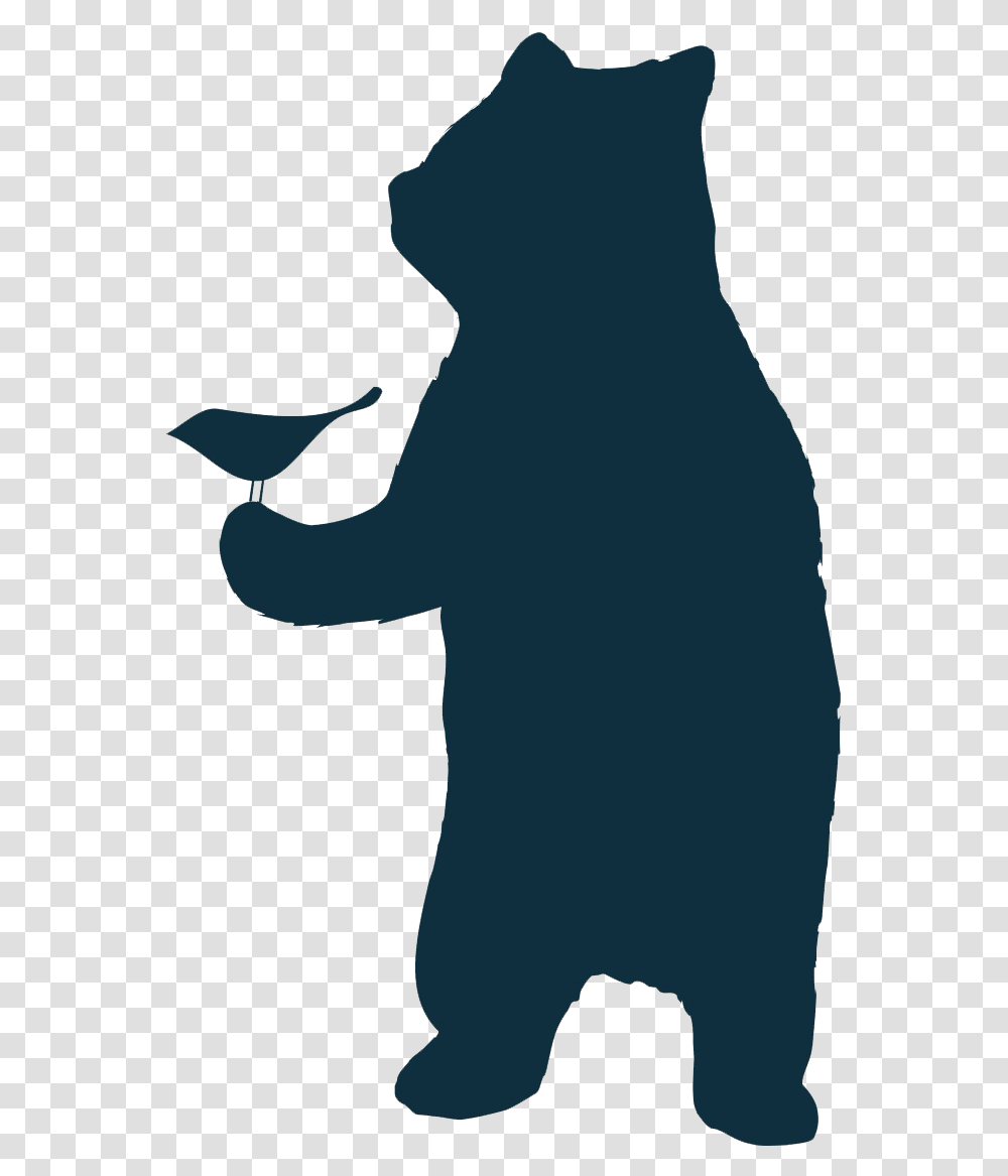 Bear Only Bear, Silhouette, Person, Animal, Photography Transparent Png