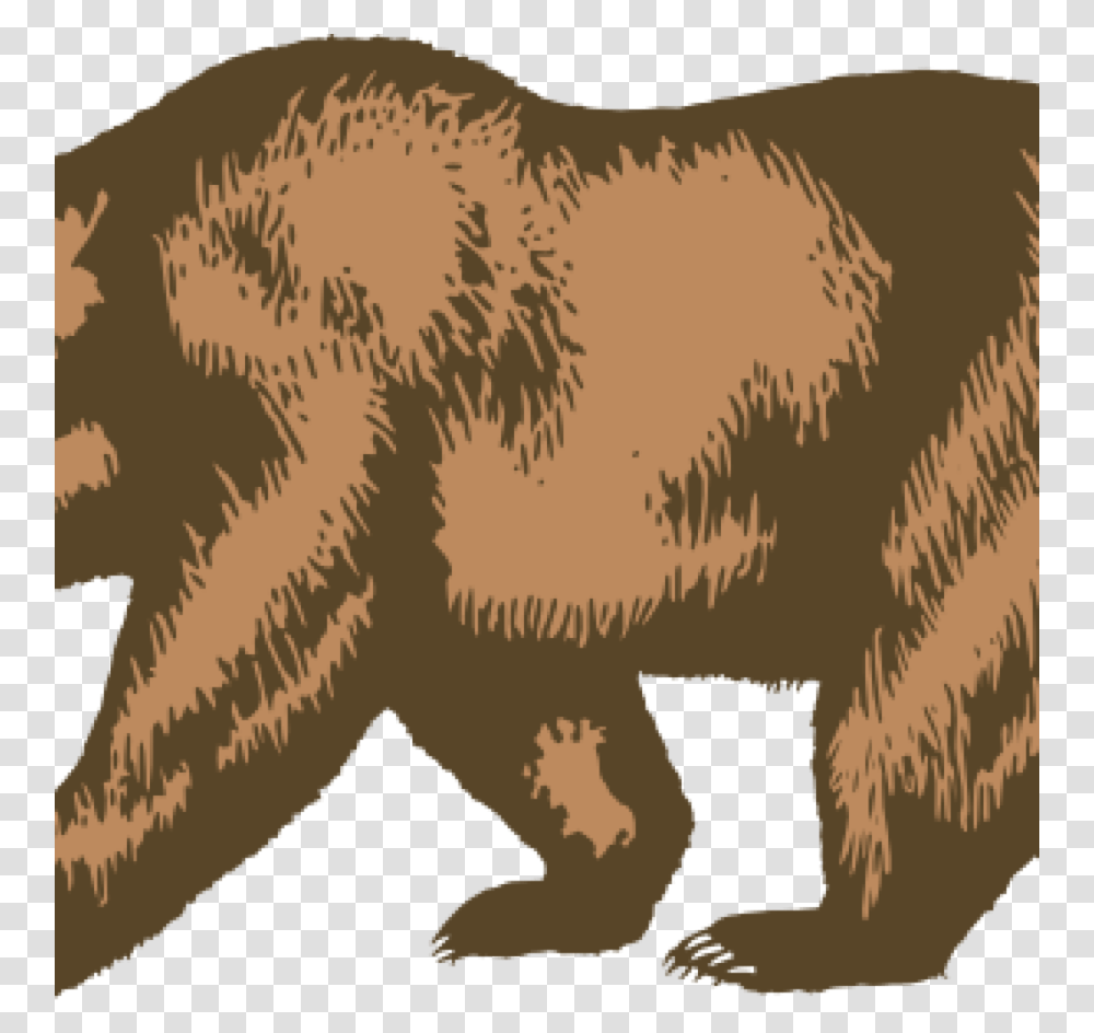 Bear Outline California Bear Flag Vector, Wildlife, Mammal, Animal, Brown Bear Transparent Png