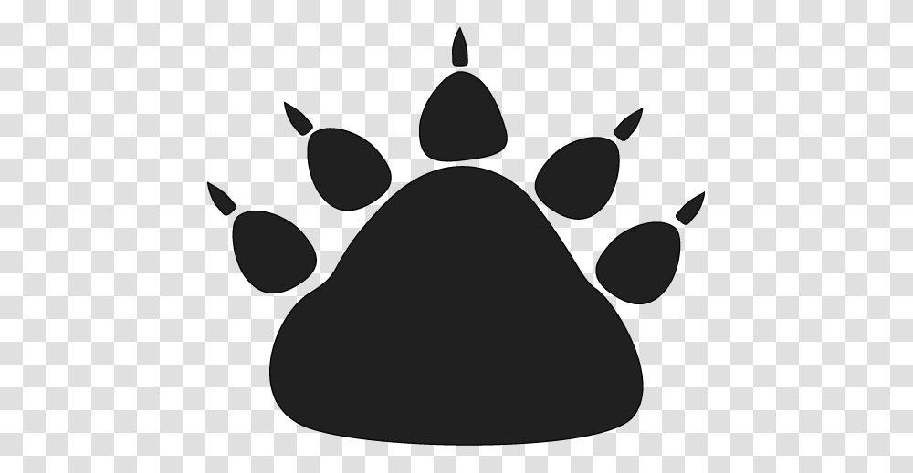 Bear Paw Clipart, Silhouette, Plant, Stencil Transparent Png