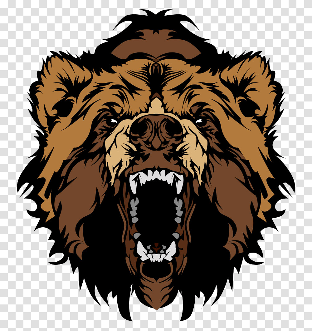 Bear Roaring Head, Tiger, Wildlife, Mammal, Animal Transparent Png