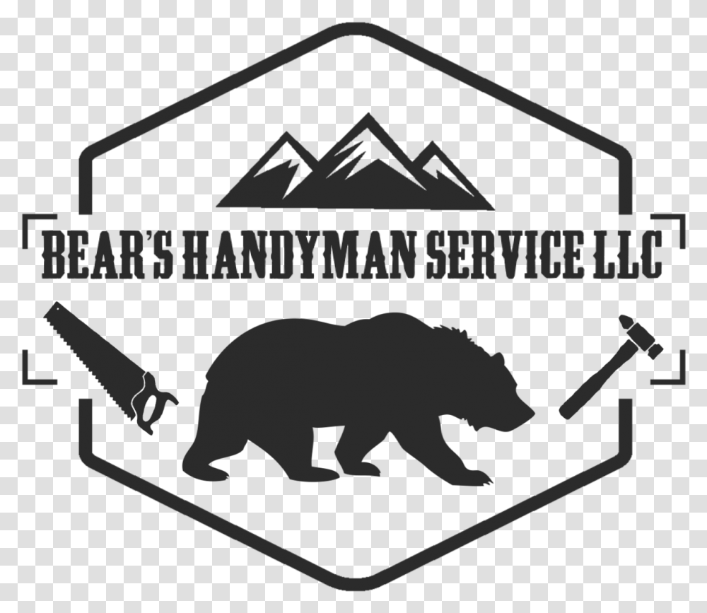 Bear's Handyman Service Cragmont Assembly Logo, Mammal, Animal, Wildlife, Aardvark Transparent Png
