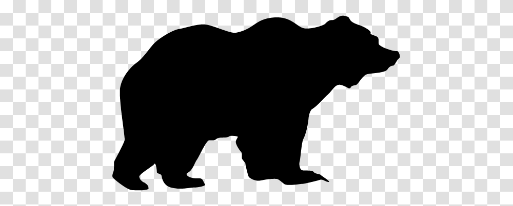 Bear Safety, Silhouette, Wildlife, Animal, Mammal Transparent Png