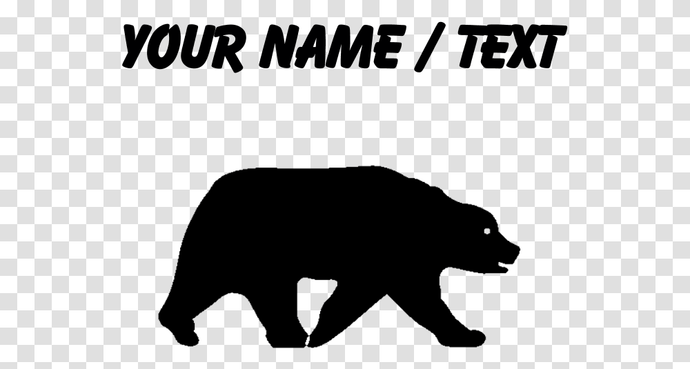 Bear Silhouette Grizzly Bear, Nature, Outdoors, Night, Astronomy Transparent Png