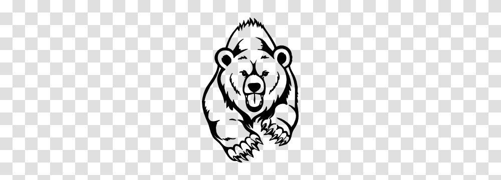 Bear Stickers Car Decals Cuddly Terrifying Goofy Bears, Stencil, Hook, Claw Transparent Png