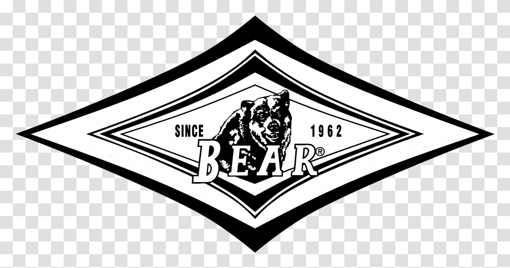 Bear Surf Boards Logo Black And White Bear Surfboards Logo, Trademark, Emblem, Badge Transparent Png