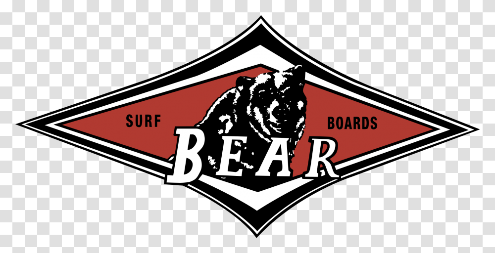 Bear Surf Boards Logo, Emblem, Label Transparent Png
