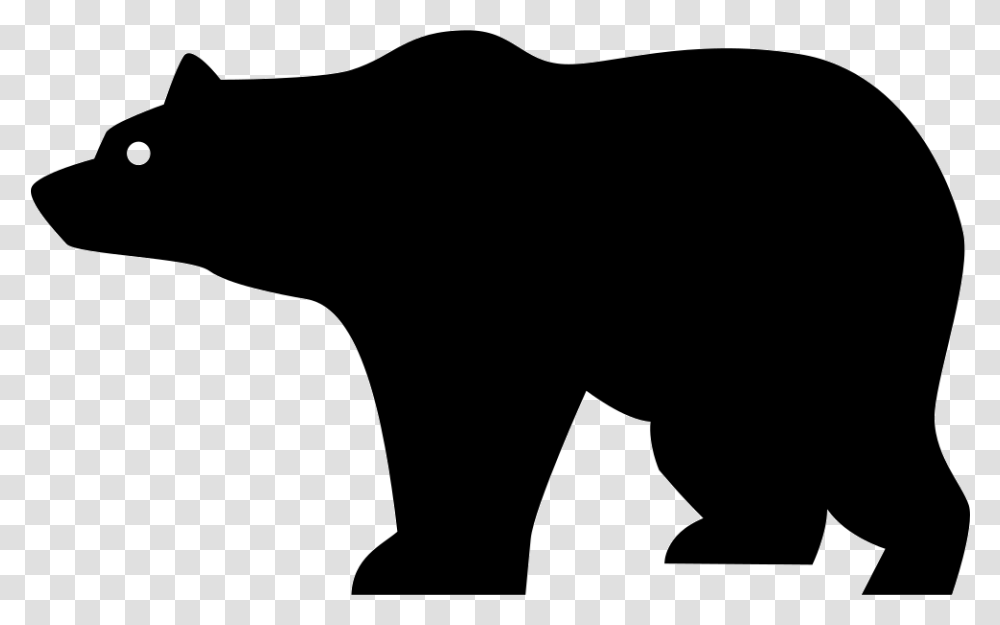 Bear Svg Free, Silhouette, Mammal, Animal, Stencil Transparent Png