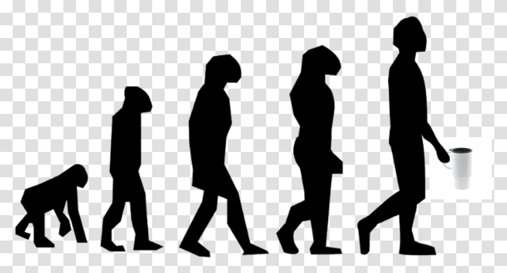 Bear To Human Evolution, Silhouette, Person, People, Pedestrian Transparent Png