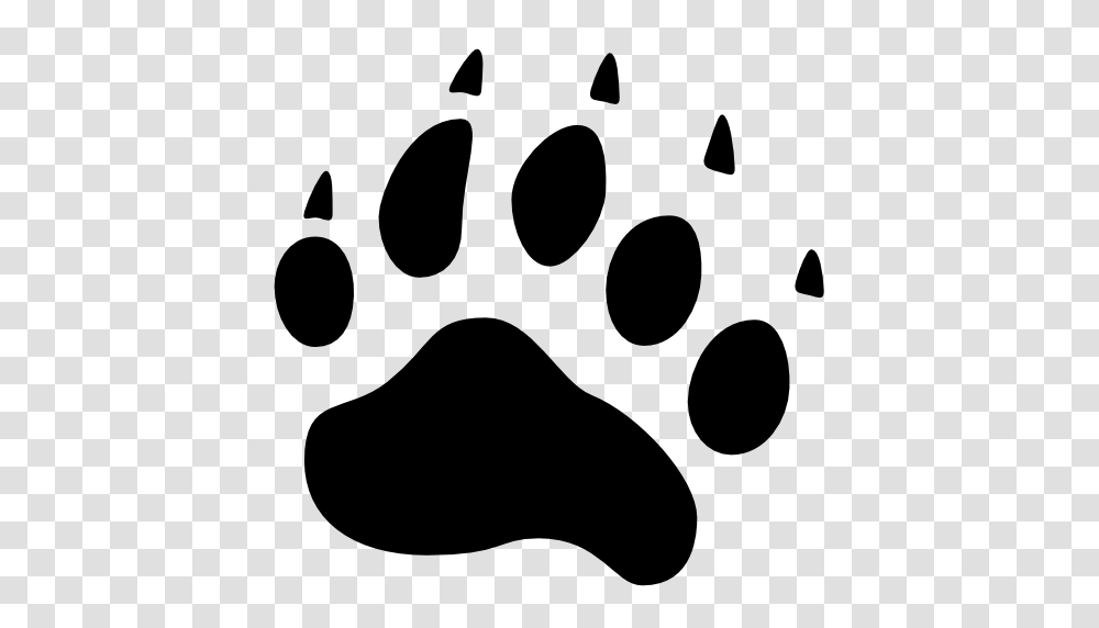 Bear Tracks Clip Art, Footprint, Stencil, Hook, Claw Transparent Png