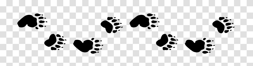 Bear Tracks, Label, Stencil Transparent Png