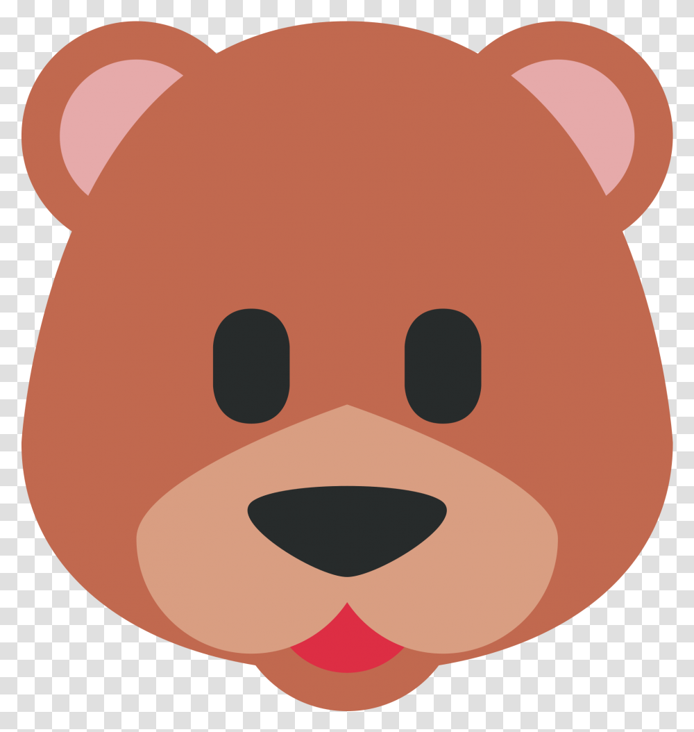 Bear Twitter Emoji Download Bear Emoji Twitter, Piggy Bank Transparent Png