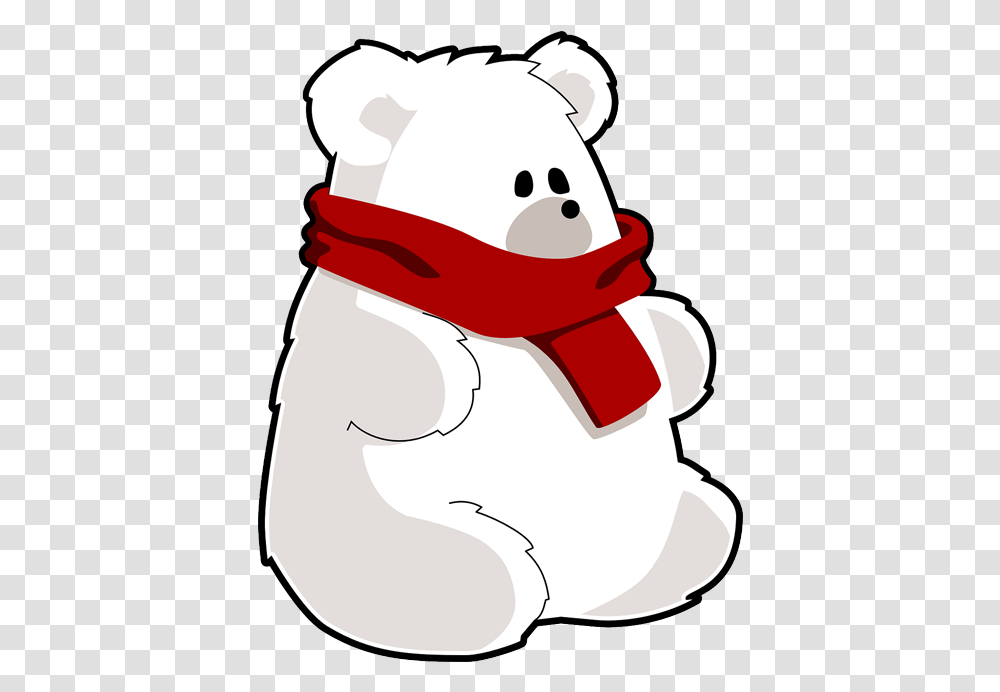 Bear With Red Scarf, Apparel, Hat Transparent Png