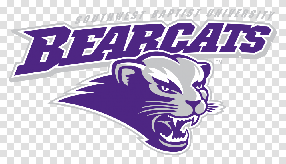 Bearcat Mascot Clipart Southwest Baptist University Logo, Outdoors, Advertisement Transparent Png